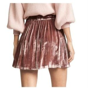 Crushed Velvet Mini Skirt